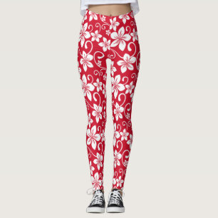 BLUE HAWAII (RED) LEGGINGS