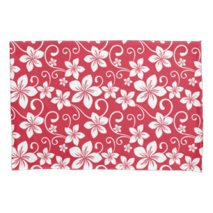 BLUE HAWAII (RED) PILLOWCASE