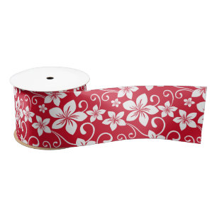 BLUE HAWAII (RED) SATIN RIBBON