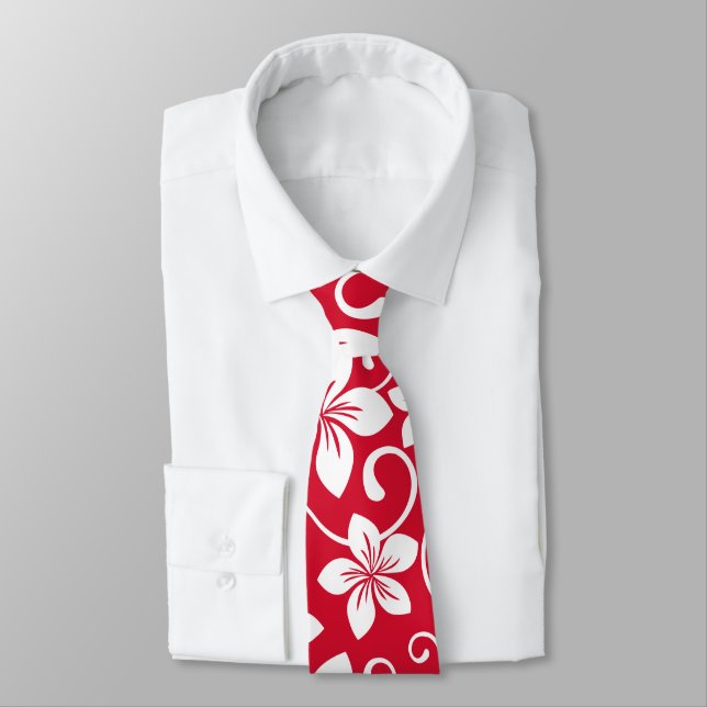 BLUE HAWAII (RED) TIE (Tied)