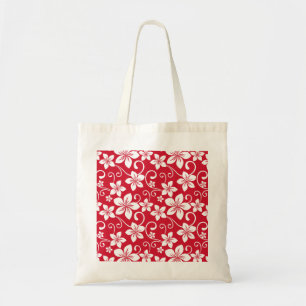 BLUE HAWAII (RED) TOTE BAG