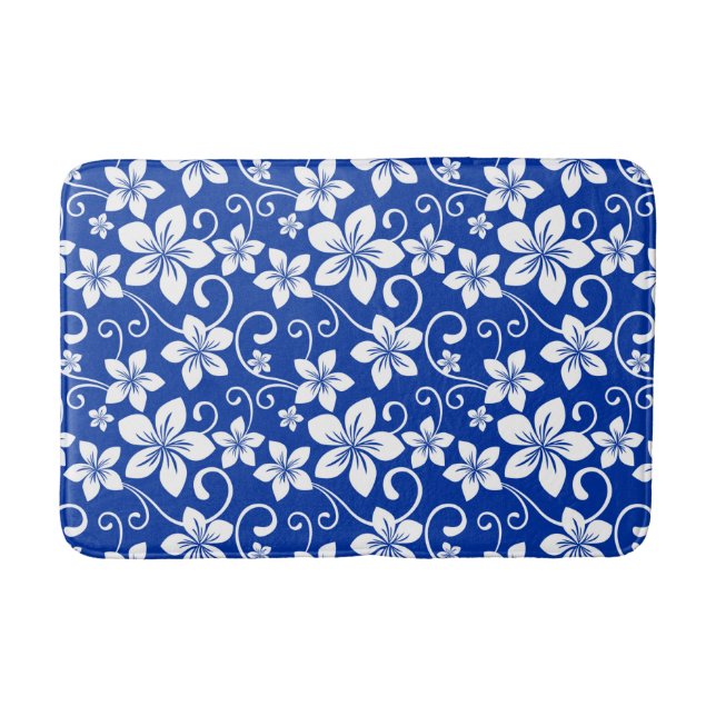 BLUE HAWAII (ROYAL BLUE) BATH MAT (Front)