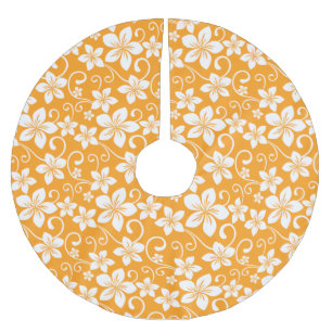 BLUE HAWAII (TANGERINE) BRUSHED POLYESTER TREE SKIRT
