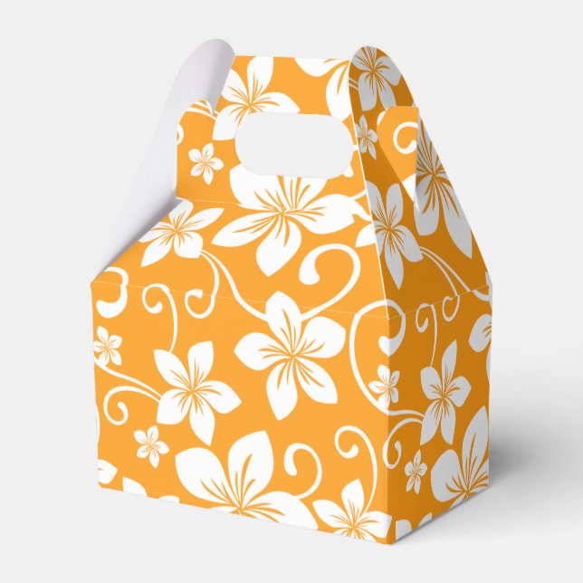 BLUE HAWAII (TANGERINE) FAVOUR BOX (Front Side)