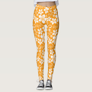 BLUE HAWAII (TANGERINE) LEGGINGS
