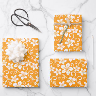 BLUE HAWAII (TANGERINE) WRAPPING PAPER SHEET