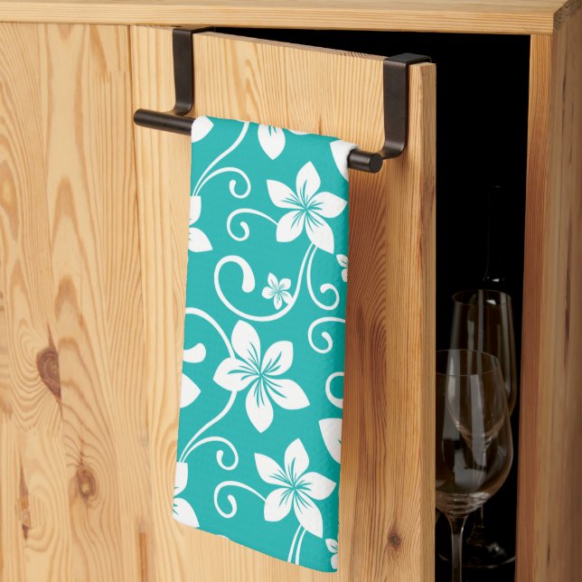 BLUE HAWAII (TEAL) TEA TOWEL (Thirds Fold)