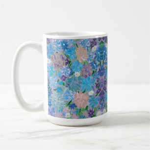 Blue Haze Floral Coffee Mug