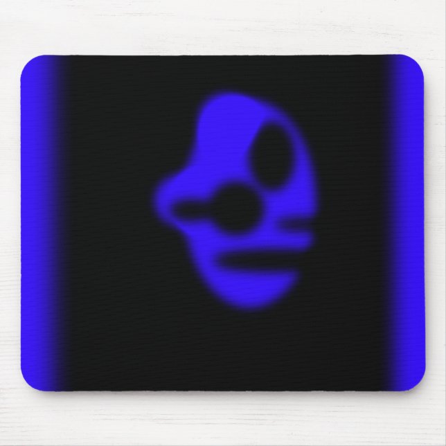 Blue Head Mouse Mat (Front)