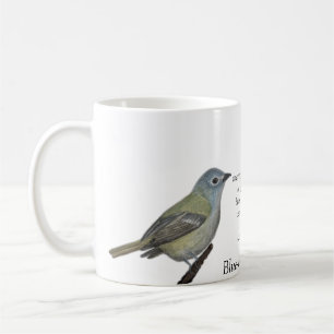 Blue-headed Vireo Poetry White Coffee Mug