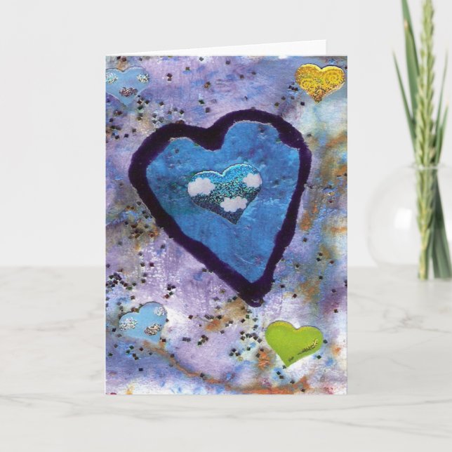 blue heart card (Front)