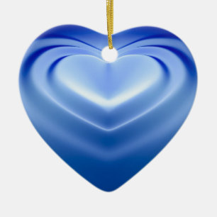 Blue Heart Ceramic Tree Decoration