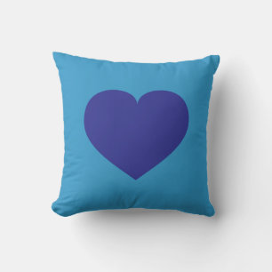 Blue Heart Cushion