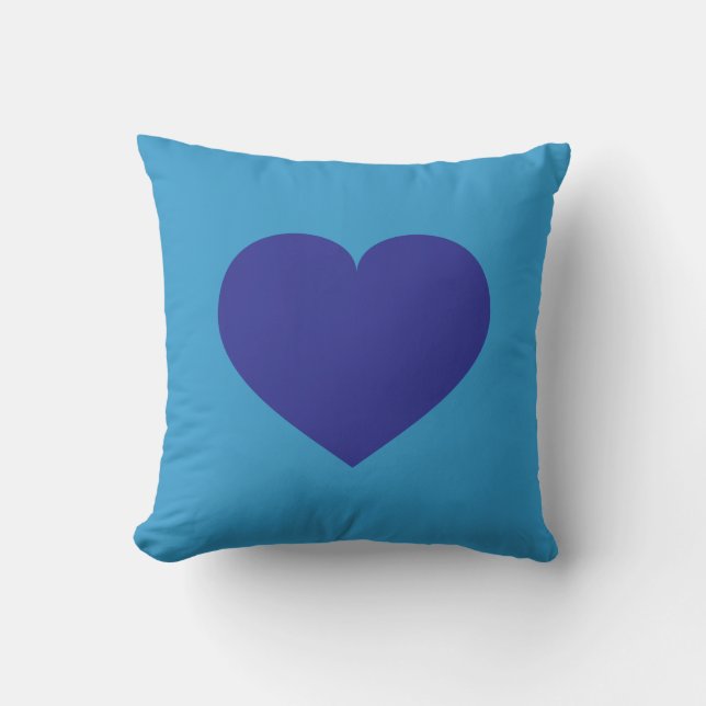 Blue Heart Cushion (Front)