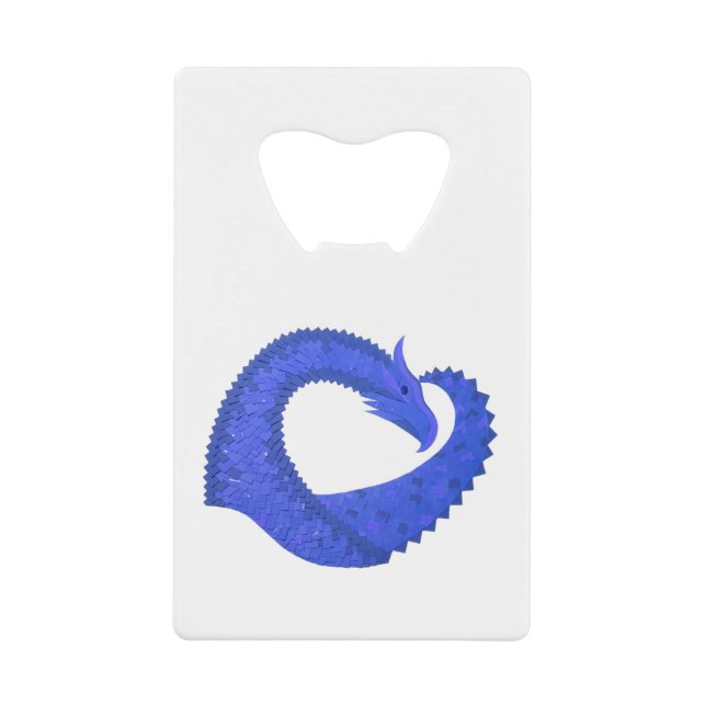 Blue heart dragon on white (Front)
