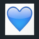 Blue Heart - Emoji Notepad<br><div class="desc">Blue Heart - Emoji</div>