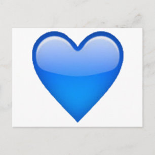 Blue Heart - Emoji Postcard