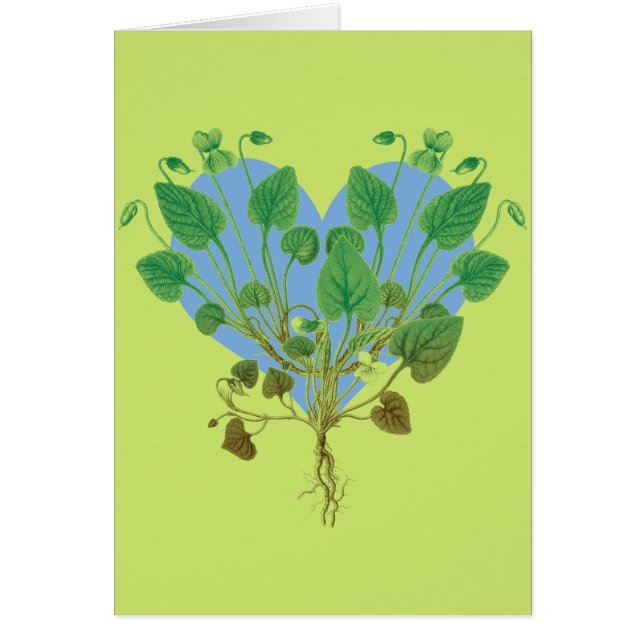 Blue Heart Green Leaves (Front)