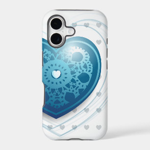 Blue heart, iPhone case