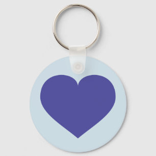 Blue heart key ring