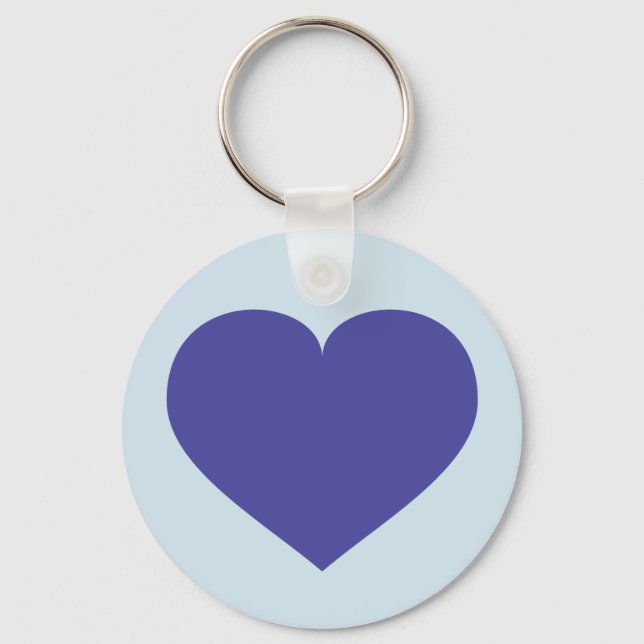 Blue heart key ring (Front)