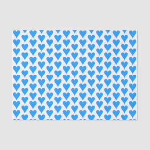 Blue Heart Love Print Birthday Party Valentine Tissue Paper