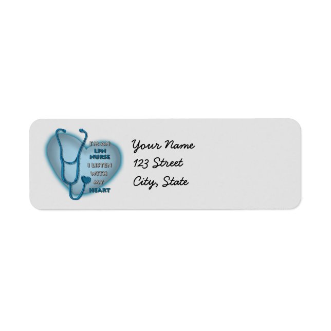 Blue Heart LPN Nurse (Front)
