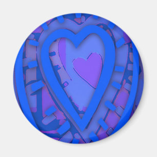 Blue Heart Magnet