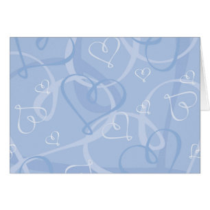 Blue heart pattern