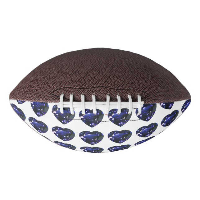 Blue Heart Pattern American Football (Front)