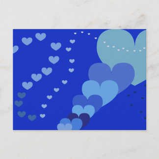 Blue heart Postcard