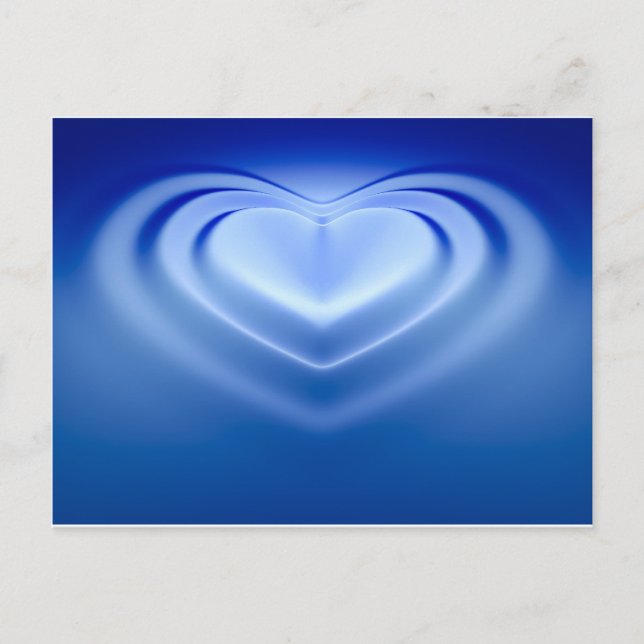 Blue Heart Postcard (Front)