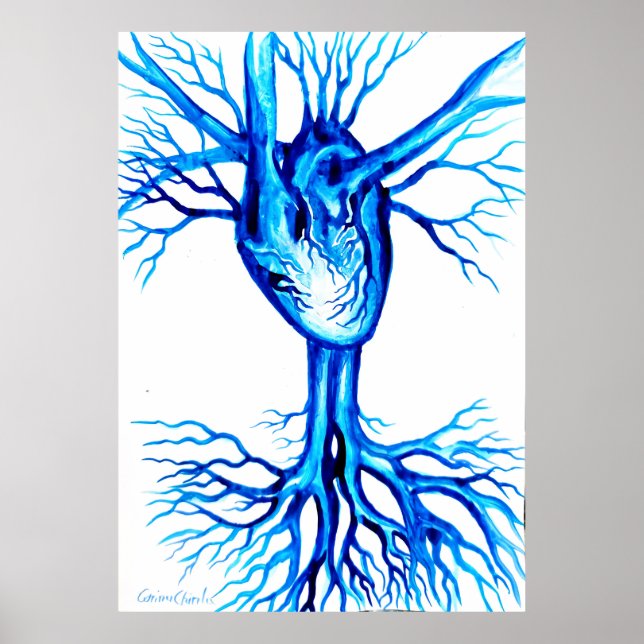 Blue heart poster (Front)