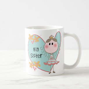 Blue Heart Princess Big Sister Coffee Mug