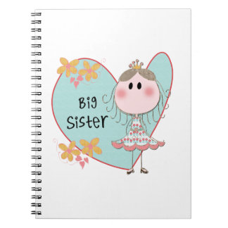 Blue Heart Princess Big Sister Notebook