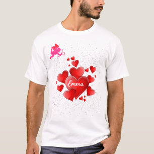 Blue heart romantic wallpaper T-Shirt