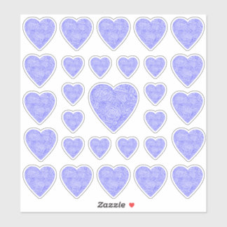 Blue Heart Stickers