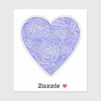 Blue Heart Stickers