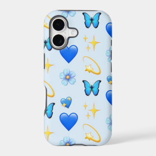 Blue Hearts - CYO- iPhone 11 Phone Case