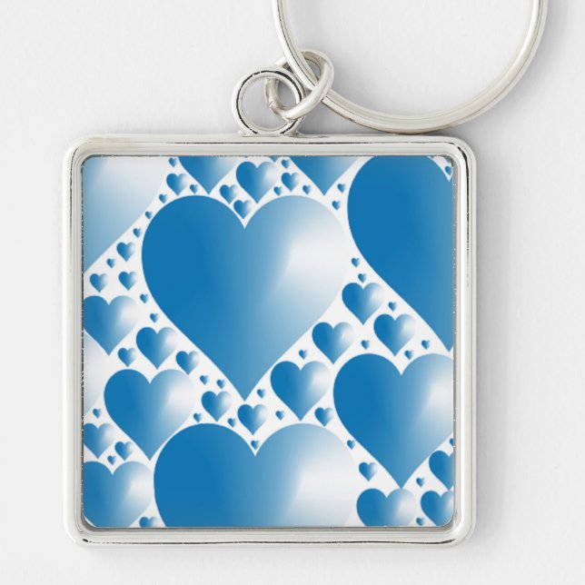 BLUE HEARTS KEY RING (Front)