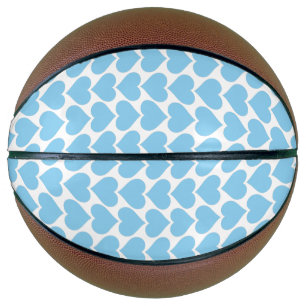 Blue Hearts Pattern, Romantic, Love Basketball
