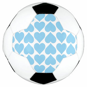 Blue Hearts Pattern, Romantic, Love Football