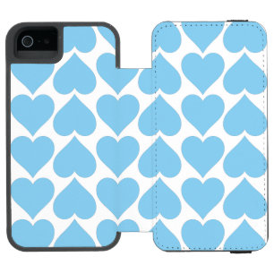 Blue Hearts Pattern, Romantic, Love Incipio Watson™ iPhone 5 Wallet Case