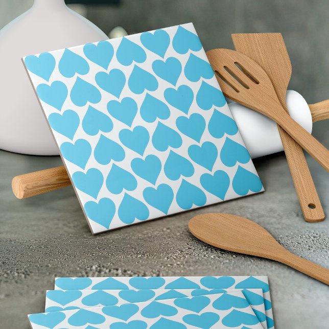 Blue Hearts Pattern, Romantic, Love Tile (Creator Uploaded)