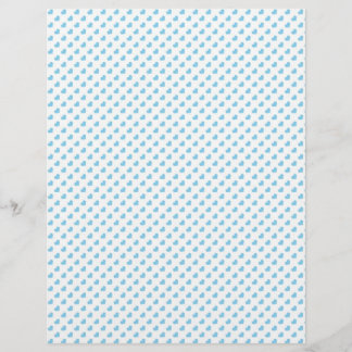 Blue hearts scrapbook paper design