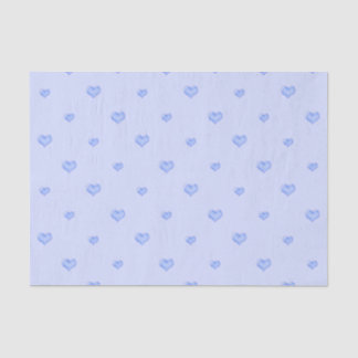 Blue Hearts Tissue Paper