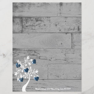 Blue Hearts Tree Personalised