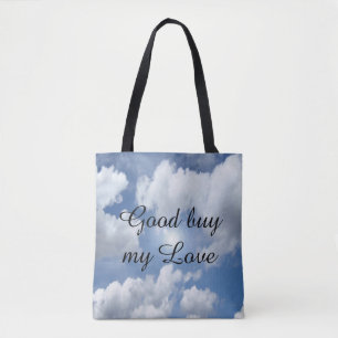Blue Heaven Clouds I + your text & ideas Tote Bag