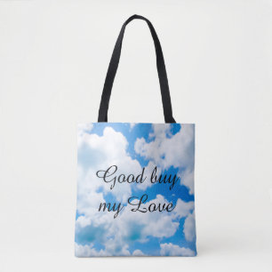 Blue Heaven Clouds II + your text & ideas Tote Bag