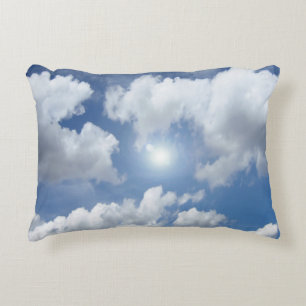 Blue Heaven Clouds + your ideas Decorative Cushion